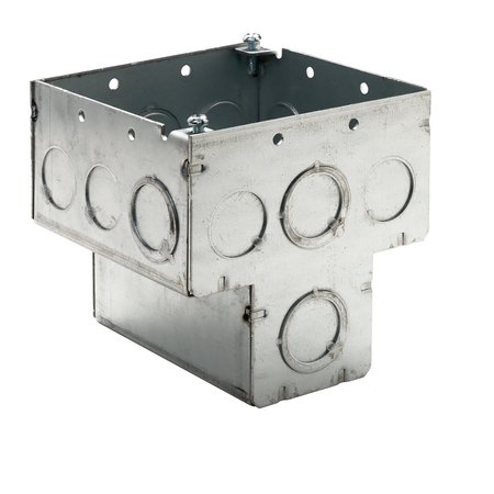 WINNIE INDUSTRIES Electrical Box, Junction Box, 2 Gang, Galvanized Zinc, T WTBOX232